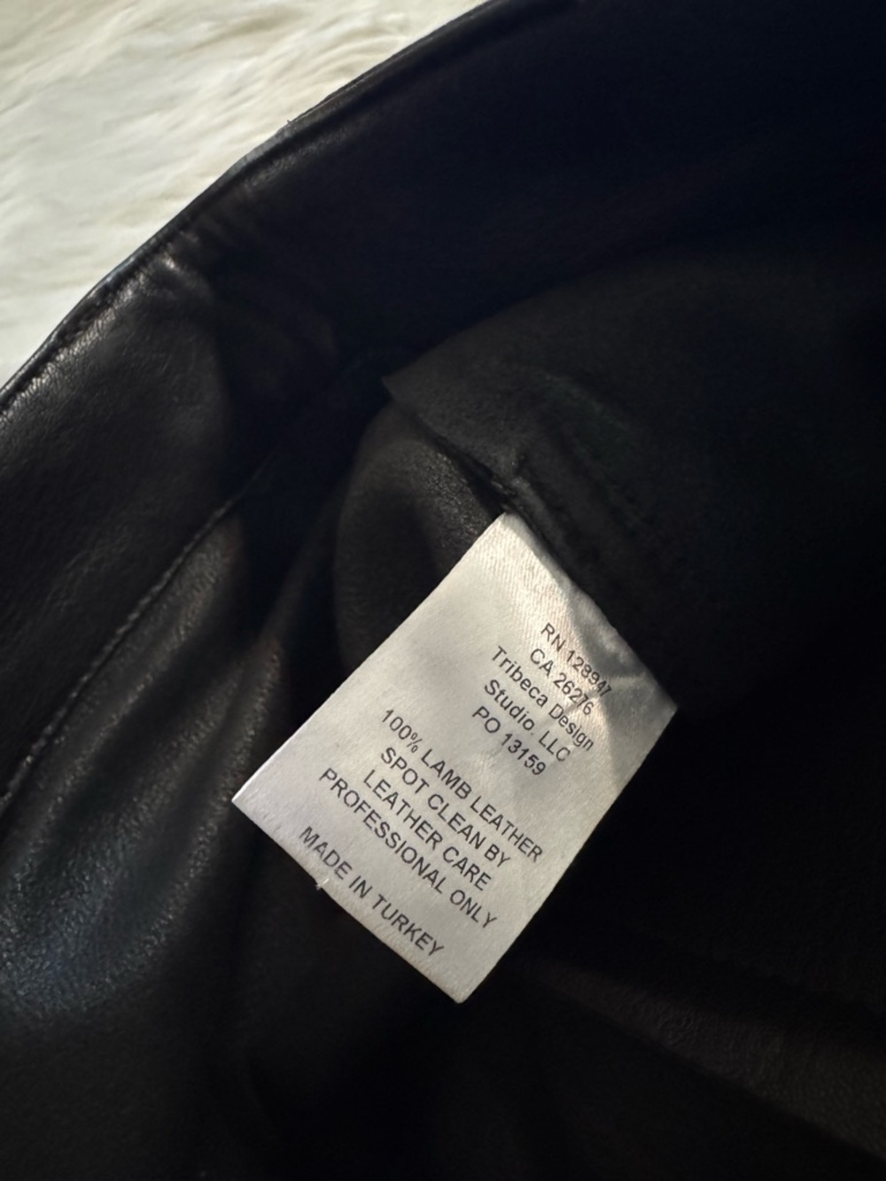 Nili Lotan Shon Leather Pants Black Size 8 - Picture 5 of 8